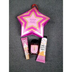 Bath Body Works Trio Set Mini Vanilla/ Sweet Buttercream‎ Strawberry Pound Cake